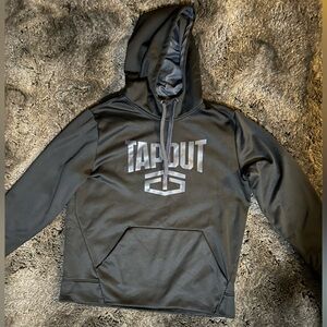 Tapout Black Logo Hoodie Size XL